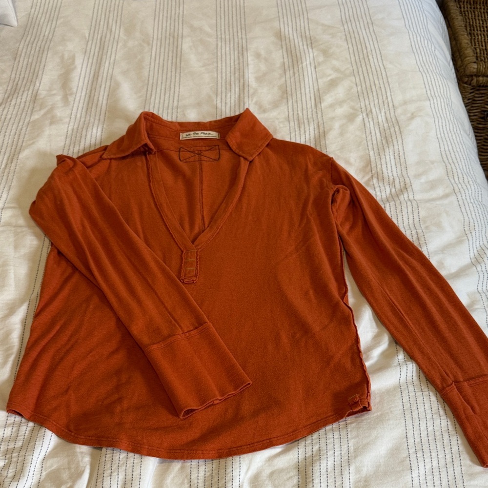 We The Free Rust Long Sleeve Top